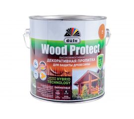 Пропитка для защиты древесины Dufa Wood Protect тик 2,5 л МП000015770 