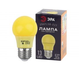 Светодиодная лампа ЭРА ERAYL50E27 LED A503WE27, груша, 13SMD, 3W, E27, для белтлайт, 10/100/3600, желтый Б0049581 