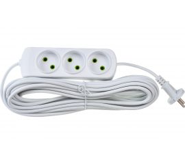 Удлинитель Lezard LETITIA без заземления 3 входа 10 метров 721-0310-303 