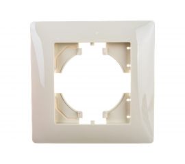 Рамка GUSI ELECTRIC Bravo 1-местная, цвет бежевый С1010-003 