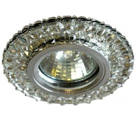 Встраиваемый светильник IMEX MR16+LED 3W 4000K ПОЛИКРИСТАЛЛ, AL/CLEAR IL.0027.1403 