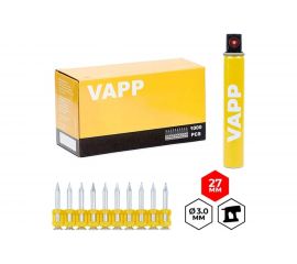 Усиленные гвозди для монтажного пистолета VAPP 27х3 мм, с газовым баллоном 165 мм VAPP.G-CN327 