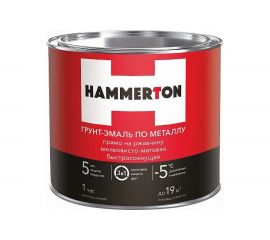 Грунт-эмаль по ржавчине HAMMERTON 3в1, синяя, 10 кг 1 205903 