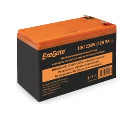 Батарея аккумуляторная АКБ HR1234W 12V 9Ah, клеммы F2 ExeGate 285953 