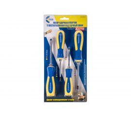 Набор ударных отверток 4шт. МастерАлмаз SL6x100 SL5x75 PH2x100 PH1x75 10504019 