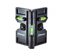 Угловой магнитный уровень Политех 3 глазка, пластик 6022220 