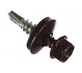 Кровельный саморез Качественный крепеж коричневый 5,5х25 150 шт 0500125 КЧ 