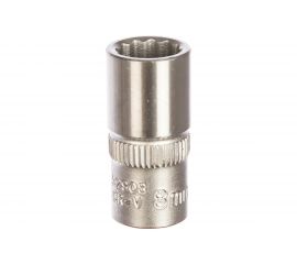 Головка короткая 12-гранная (8 мм; 1/4DR) FORCE 52908 
