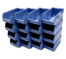 Ящик Тара.ру п/п, 400x230x200 мм, Napoli, комплект из 16 шт., цв. синий 27248 