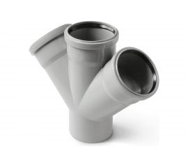 Крестовина одноплоскостная для канализации Flextron 110x110x110/45 SVK-K14248 