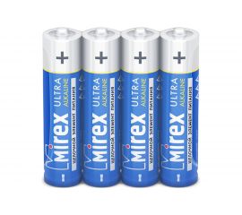 Батарея Mirex, щелочная LR03 / AAA 1,5V 4 шт shrink 23702-LR03-S4 