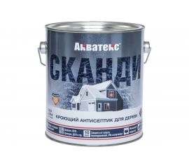 Кроющий антисептик для древесины Акватекс Сканди айсберг 2.5 л 202908 