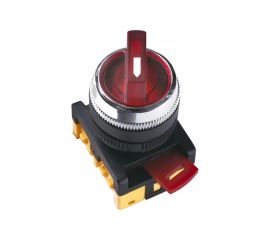 Переключатель IEK ANC-22-2 на 2 фиксированных положения, красный 1з+1р ИЭК BSW10-ANC-2-K04 