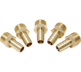 Штуцер пневматический (5 шт; наружная резьба 1/2"" - елочка 16 мм) Forsage 26094 F-MH08/10K 