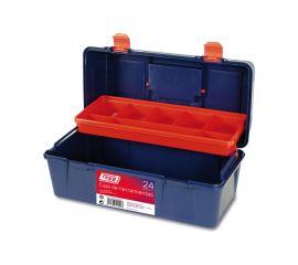 Ящик для инструмента Tayg №24 синий, с кантилевером, 400x206x188 мм 124006 