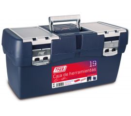 Ящик для инструмента Tayg №19 синий, глубокий лоток, футляр, 2 органайзера, мет. замки, 580x290x290 мм 119002 