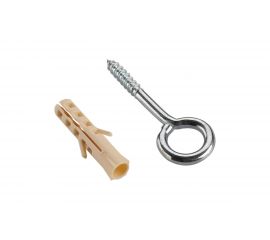 Петля-шуруп ЕВРОПАРТНЕР Zn L16 х d3,5 x O6 мм 2шт. 13 7648 1 