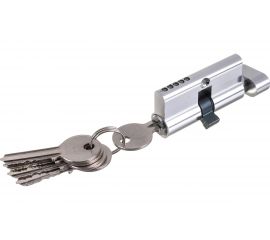 Цилиндровый механизм с вертушкой AJAX AX102/60 mm 25+10+25 CP хром 5 кл. 39839 