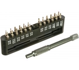 Набор отвертка с битами КВТ Мастер НБ-25 мини 79773 