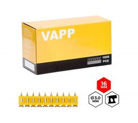 Усиленные гвозди для монтажного пистолета VAPP 16х3 мм VAPP.CN316 