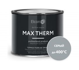 Термостойкая эмаль Elcon Max Therm серая, 400 градусов, 0,4 кг 00-00002916 