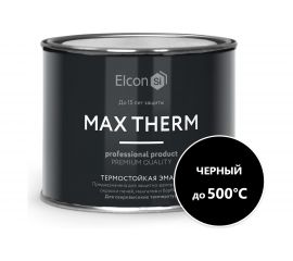 Термостойкая эмаль Elcon Max Therm черная, 500 градусов, 0,4 кг 00-00002907 