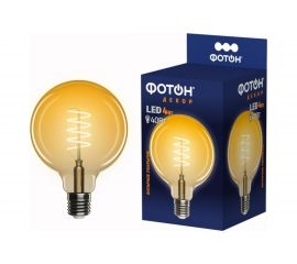 Светодиодная лампа ФОТОН LED FL G95-S 4W E27 2200К, серия ДЕКОР 23978 