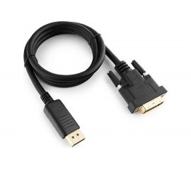 Кабель Cablexpert, DisplayPort-DVI, 1м, 20M/25M, черный, экранированный, пакет, CC-DPM-DVIM-1M 