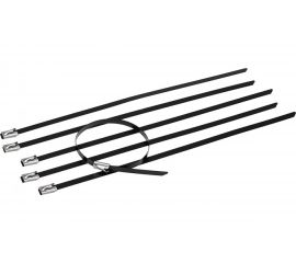 Стальной хомут с полимерным покрытием REXANT 400x4,6 50 шт 07-0428-5 