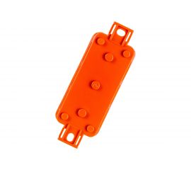 Огнестойкая коробка Экопласт JBL090 E110, о/п 90х42х40, 10 выходов, IP55, 2P, цвет оранжевый 43054HF 