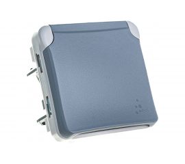 Механизм розетки Legrand 1-м СП Plexo с защитной крышкой, с заземлением IP55 серый Leg 069570 125003 