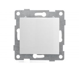 Проходной механизм переключателя GUSI ELECTRIC Bravo 1 клавиша, СУ, 10А, 250В, белый С10В4-001 