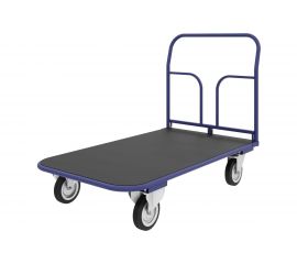 Тележка RUSKLAD платформенная со складной ручкой (система складывания ручки - педаль) ТПСР 1 ФЛ П (500x800) d125мм 