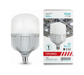 Лампа Gauss Elementary T160 95W 8800lm 4100K E40 Promo LED 1/6 60420 