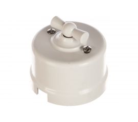 Проходной выключатель Electraline на одно положение, белый В1-201-21 