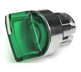 Головка переключателя Briswik 22мм 2 поз подсветка возврат металл КПЕ 31РЛС зел IP40 LAY4-BK43.BR 