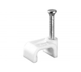 Пластиковая плоская скоба Volsten 9 мм 50 шт. V02-6W-2-09-050 9561 