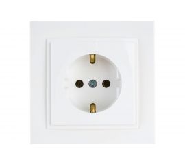 Розетка MONO ELECTRIC с заземлением DESPINA СЛОНОВАЯ КОСТЬ 102-010021-117 