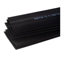 Трубка ТНТ КВТ 30 на 15 черная нарезка 1 м 84325 