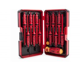 Диэлектрическая отвертка Smart с набором насадок 12 шт в кейсе Felo 06391306 