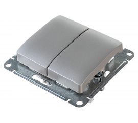 2-клавишный механизм выключателя Schneider Electric скрытой проводки Glossa 10А IP20 5 10AX платина GSL001251 