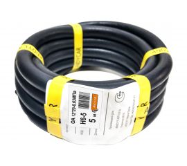 Шланг резиновый 3-х слойный маслобензостойкий ГОСТ 10362-2017 (12х20 мм; 6.3 атм.; бухта 5 м) Andycar H6-5 