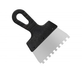 Фасадный зубчатый шпатель (нержавеющая сталь, 150мм, зуб.8x8мм) РемоКолор Мастер 12-8-150 