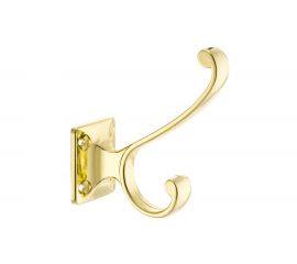Мебельный крючок KERRON Д90 Ш75 В32, латунь KR 0130 OT 