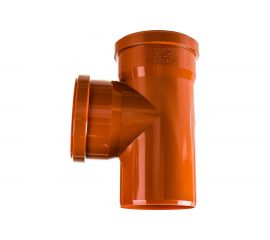 Двухраструбный тройник для наружной канализации Ostendorf 87 градусов, 110 220400 