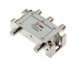Делитель ЭРА ТВ DFSAT04 4 ответвления под F разъем, 5-2500 МГц Б0048328 