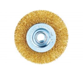 Щетка плоская латунированная для УШМ (100 мм; М14) MATRIX 74650 