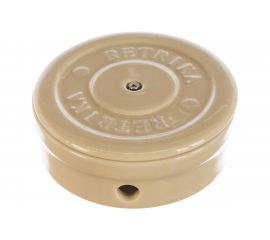 Распаячная коробка Retrika, ретро цельнокерамическая, слоновая кость, D-95 RR-09025 