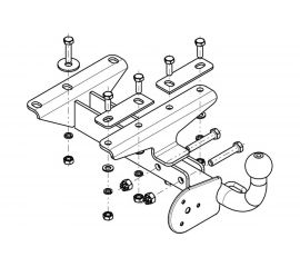 Фаркоп ТСУ DAEWOO Matiz 2002 г AvtoS DW 04 
