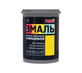 Акриловая эмаль PALIZH глянцевая 605 желтая 1кг 1/6 11605617 